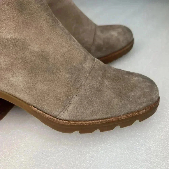 Sorel Women's Cate Cut Out Bootie Waterproof Ankle Boot Ash Brown Sz 8 - Picture 10 of 11